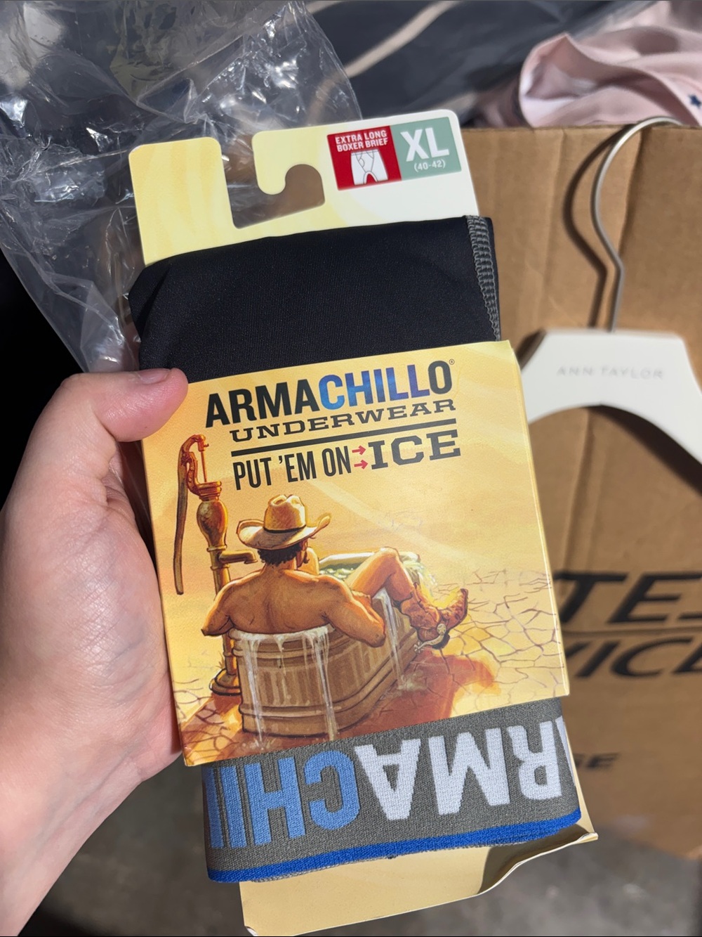 Armachillo xl extra long boxer briefs NWT
